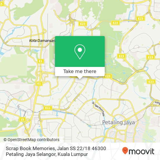 Scrap Book Memories, Jalan SS 22 / 18 46300 Petaling Jaya Selangor map