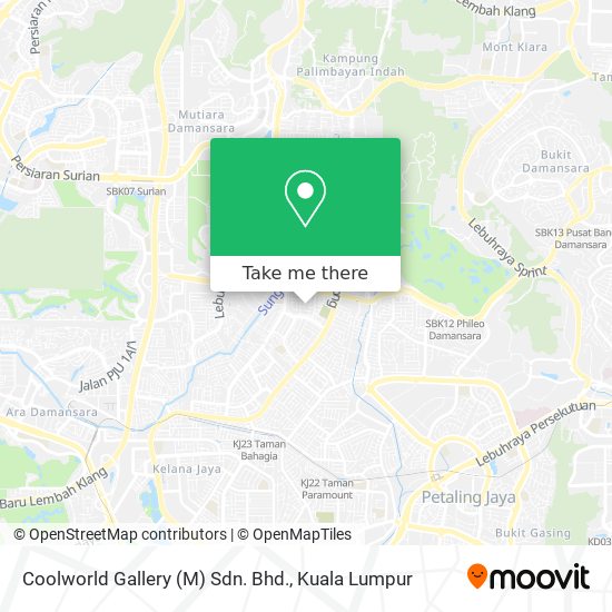 Peta Coolworld Gallery (M) Sdn. Bhd.