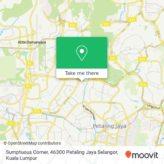 Peta Sumptuous Corner, 46300 Petaling Jaya Selangor