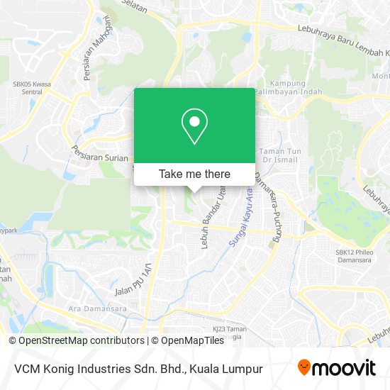 Peta VCM Konig Industries Sdn. Bhd.