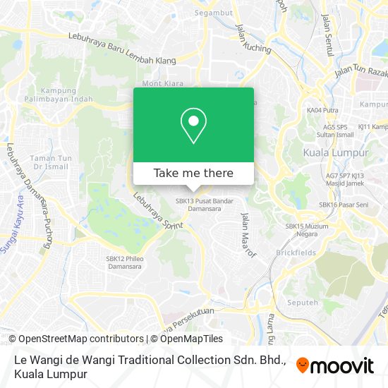 Le Wangi de Wangi Traditional Collection Sdn. Bhd. map