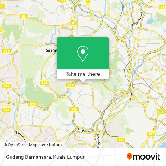 Gudang Damansara map