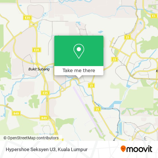 Hypershoe Seksyen U3 map