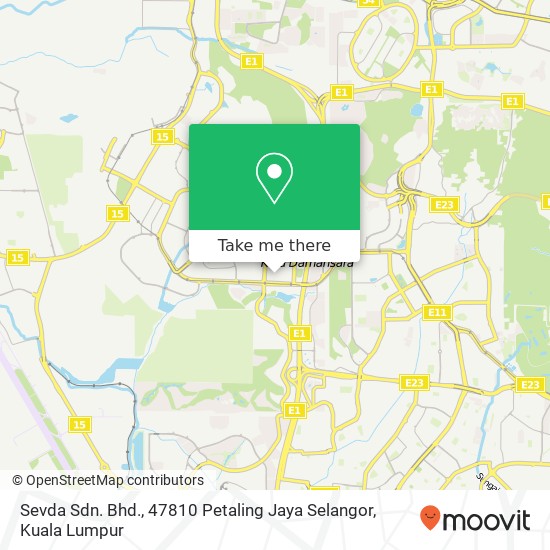 Sevda Sdn. Bhd., 47810 Petaling Jaya Selangor map