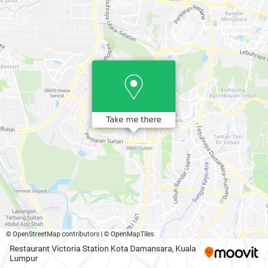 Peta Restaurant Victoria Station Kota Damansara