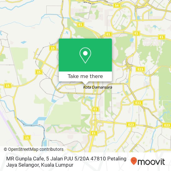MR Gunpla Cafe, 5 Jalan PJU 5 / 20A 47810 Petaling Jaya Selangor map