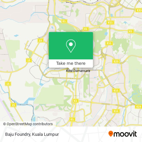 Baju Foundry map