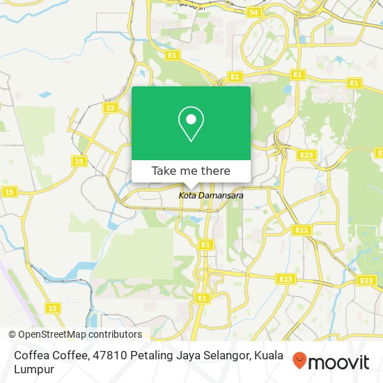Peta Coffea Coffee, 47810 Petaling Jaya Selangor