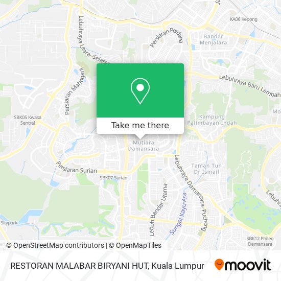 RESTORAN MALABAR BIRYANI HUT map