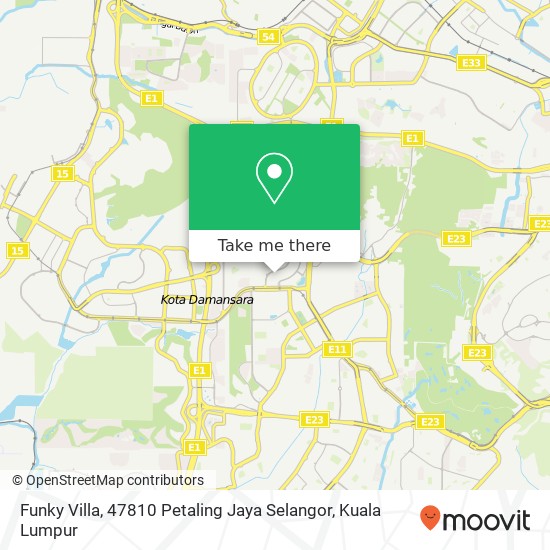 Funky Villa, 47810 Petaling Jaya Selangor map