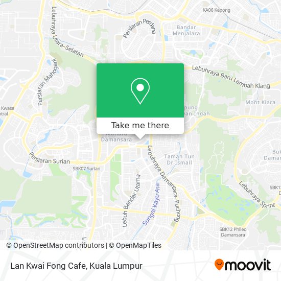 Peta Lan Kwai Fong Cafe