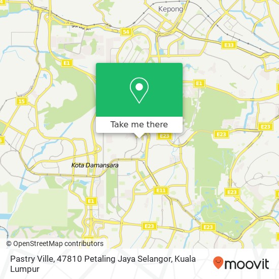 Pastry Ville, 47810 Petaling Jaya Selangor map