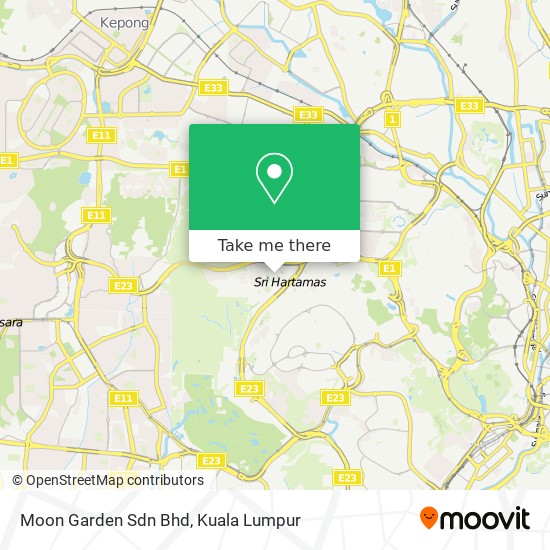 Peta Moon Garden Sdn Bhd