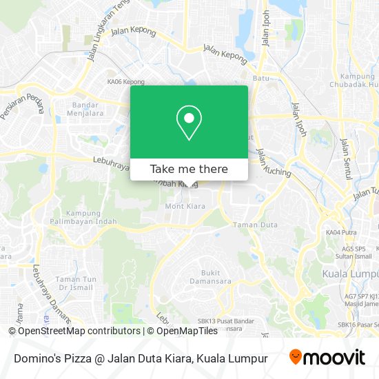 Domino's Pizza @ Jalan Duta Kiara map