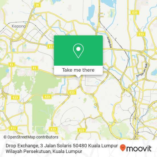 Drop Exchange, 3 Jalan Solaris 50480 Kuala Lumpur Wilayah Persekutuan map