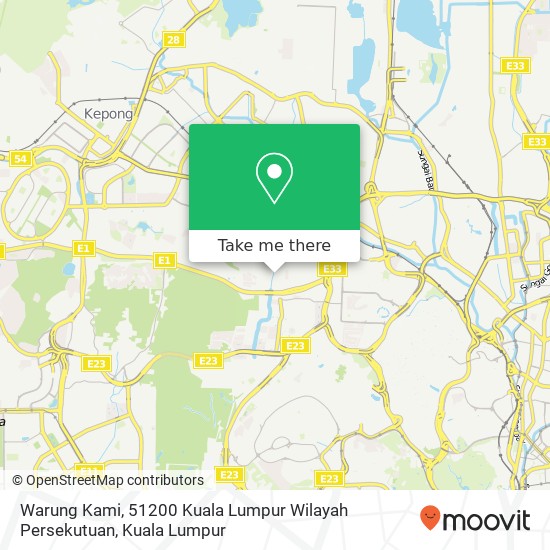 Peta Warung Kami, 51200 Kuala Lumpur Wilayah Persekutuan