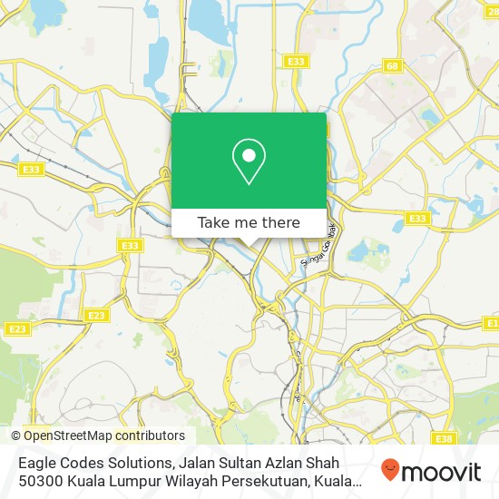 Peta Eagle Codes Solutions, Jalan Sultan Azlan Shah 50300 Kuala Lumpur Wilayah Persekutuan