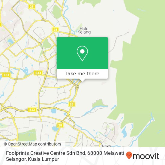 Peta Foolprints Creative Centre Sdn Bhd, 68000 Melawati Selangor