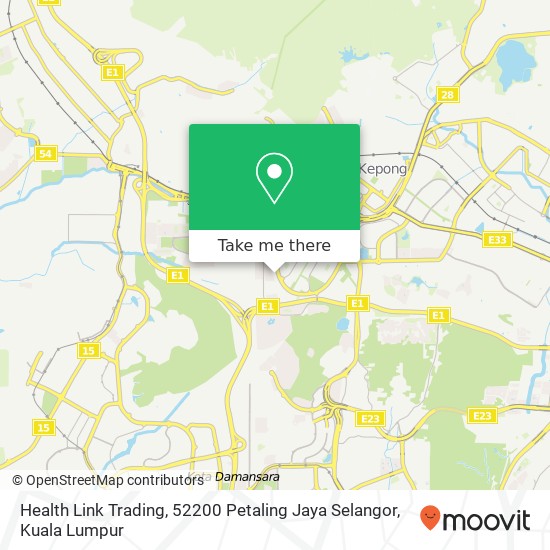 Health Link Trading, 52200 Petaling Jaya Selangor map