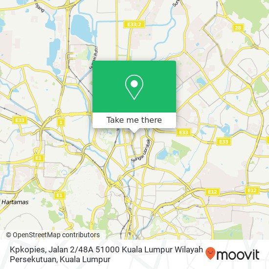 Peta Kpkopies, Jalan 2 / 48A 51000 Kuala Lumpur Wilayah Persekutuan