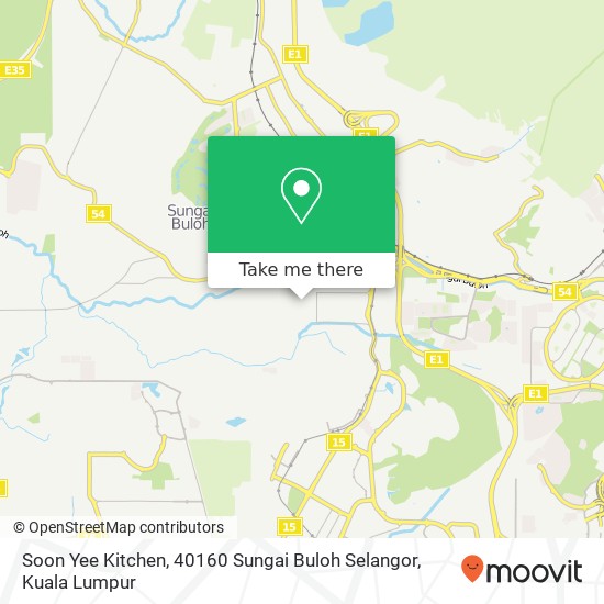 Peta Soon Yee Kitchen, 40160 Sungai Buloh Selangor