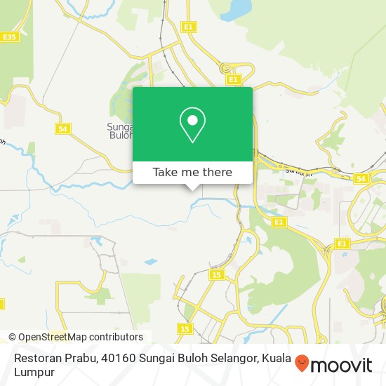 Restoran Prabu, 40160 Sungai Buloh Selangor map