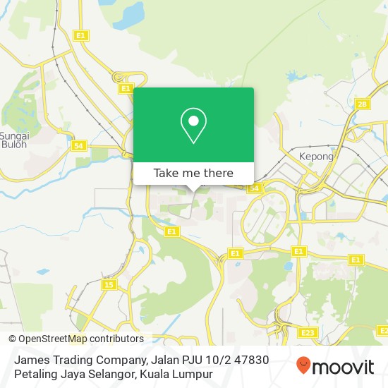 James Trading Company, Jalan PJU 10 / 2 47830 Petaling Jaya Selangor map
