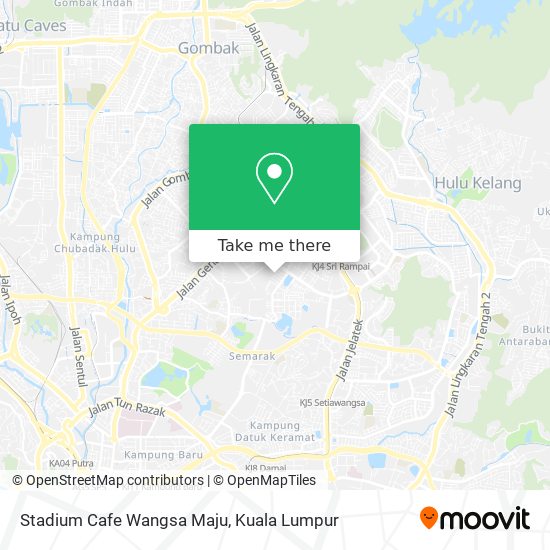 Stadium Cafe Wangsa Maju map