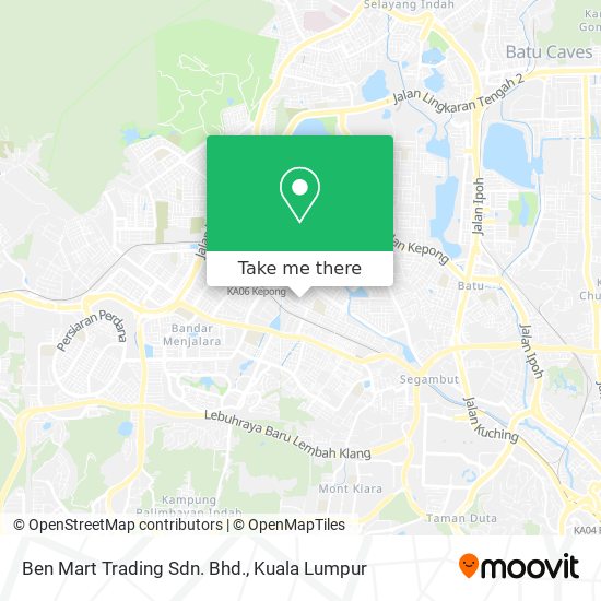 Ben Mart Trading Sdn. Bhd. map