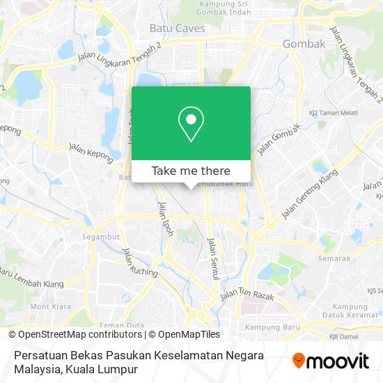 Persatuan Bekas Pasukan Keselamatan Negara Malaysia map