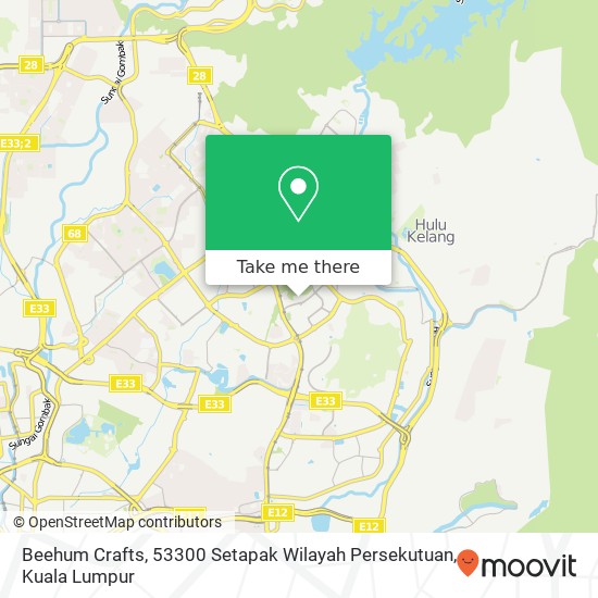 Beehum Crafts, 53300 Setapak Wilayah Persekutuan map