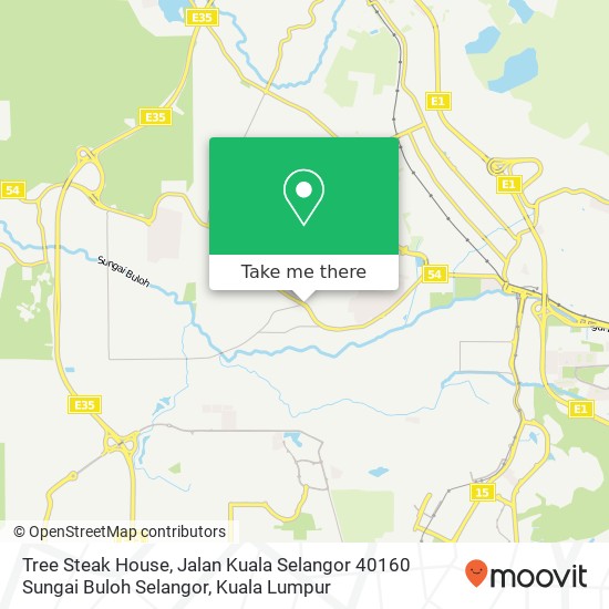 Tree Steak House, Jalan Kuala Selangor 40160 Sungai Buloh Selangor map