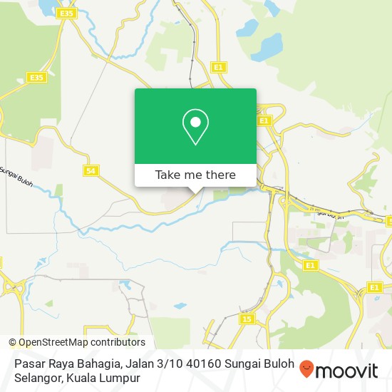 Pasar Raya Bahagia, Jalan 3 / 10 40160 Sungai Buloh Selangor map