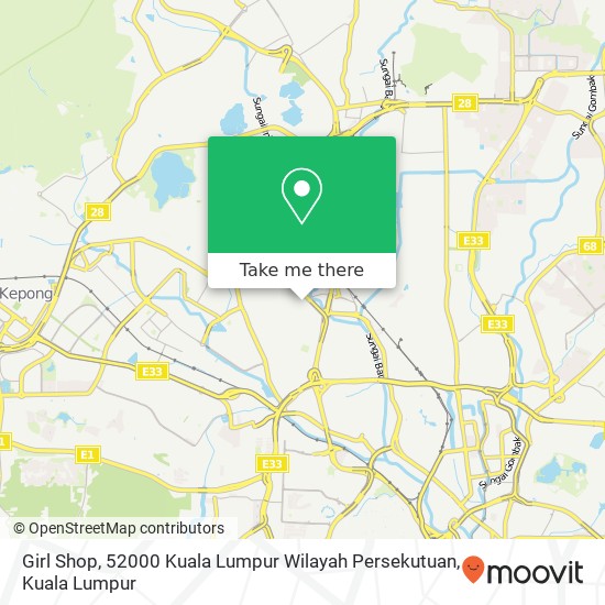 Girl Shop, 52000 Kuala Lumpur Wilayah Persekutuan map