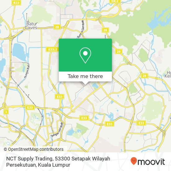 Peta NCT Supply Trading, 53300 Setapak Wilayah Persekutuan