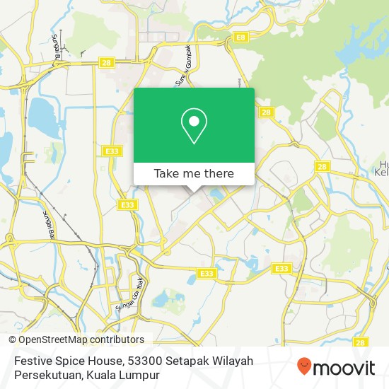 Peta Festive Spice House, 53300 Setapak Wilayah Persekutuan