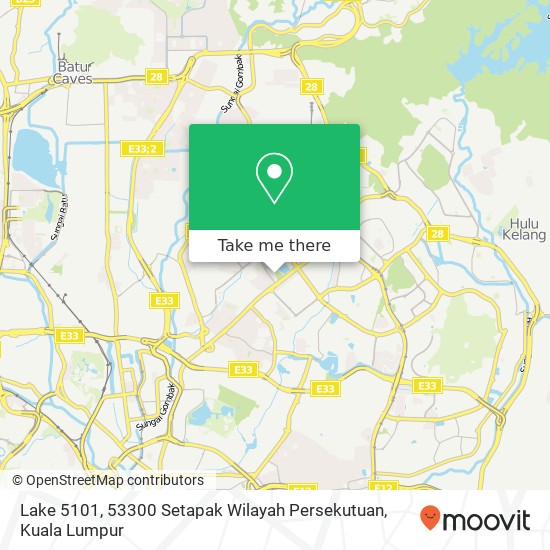 Lake 5101, 53300 Setapak Wilayah Persekutuan map