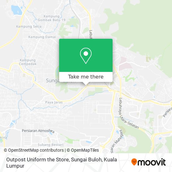 Outpost Uniform the Store, Sungai Buloh map