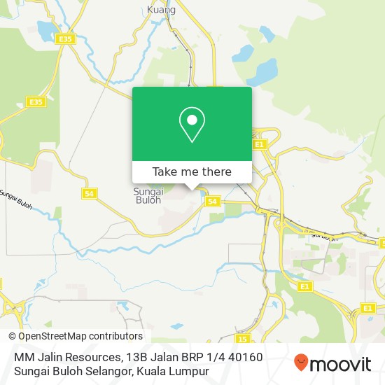 MM Jalin Resources, 13B Jalan BRP 1 / 4 40160 Sungai Buloh Selangor map