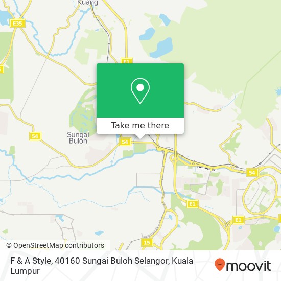 F & A Style, 40160 Sungai Buloh Selangor map