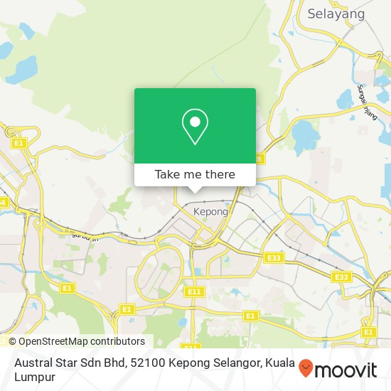 Austral Star Sdn Bhd, 52100 Kepong Selangor map