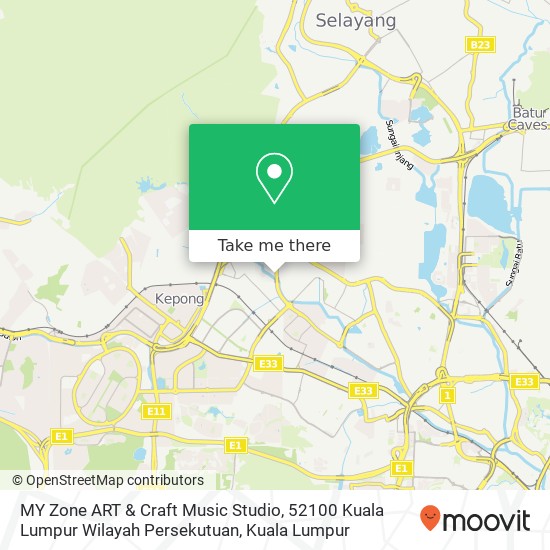 MY Zone ART & Craft Music Studio, 52100 Kuala Lumpur Wilayah Persekutuan map