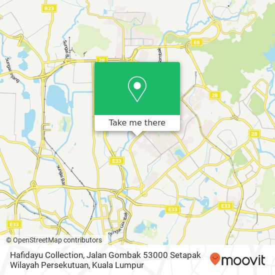 Peta Hafidayu Collection, Jalan Gombak 53000 Setapak Wilayah Persekutuan