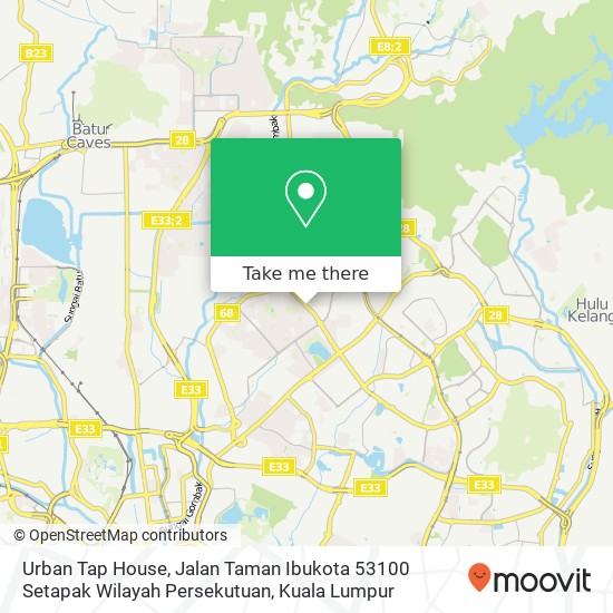 Urban Tap House, Jalan Taman Ibukota 53100 Setapak Wilayah Persekutuan map