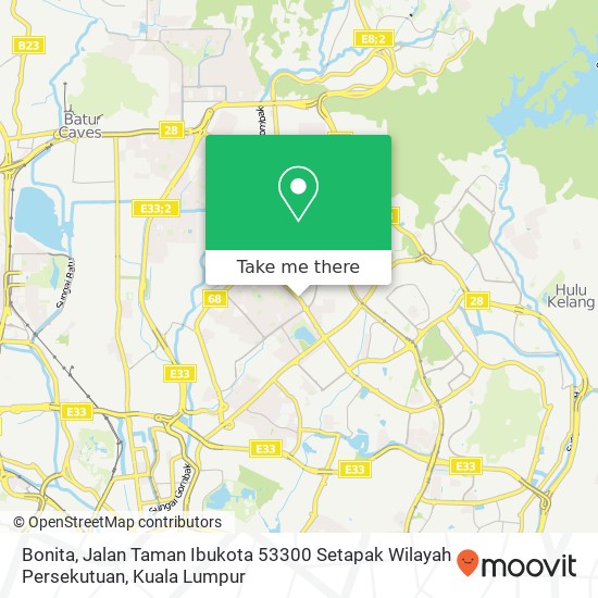 Peta Bonita, Jalan Taman Ibukota 53300 Setapak Wilayah Persekutuan