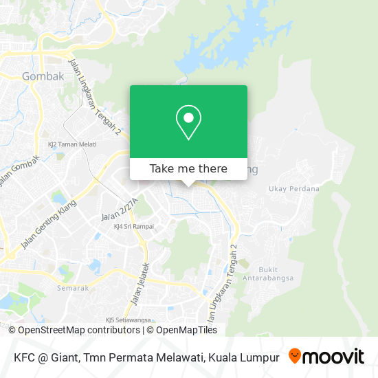 KFC @ Giant, Tmn Permata Melawati map