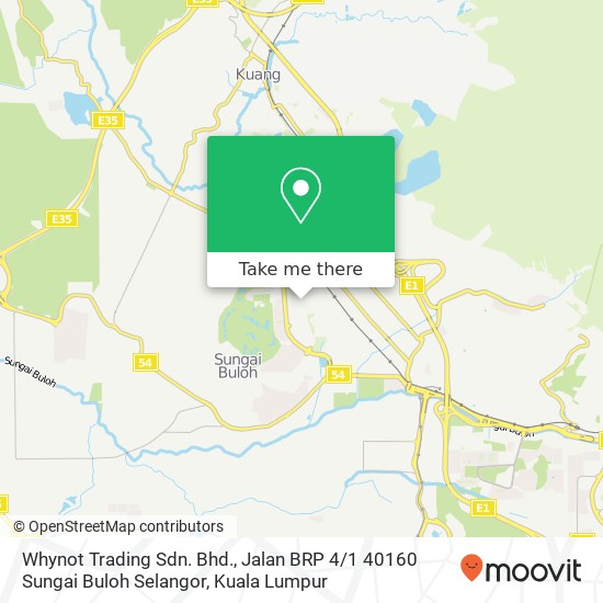 Peta Whynot Trading Sdn. Bhd., Jalan BRP 4 / 1 40160 Sungai Buloh Selangor
