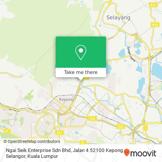 Ngai Seik Enterprise Sdn Bhd, Jalan 4 52100 Kepong Selangor map