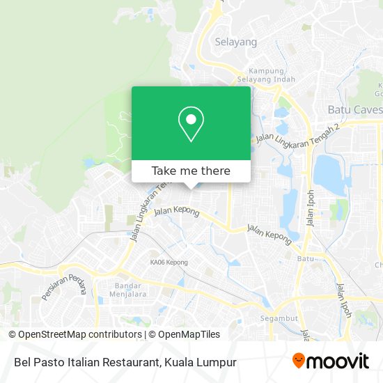 Bel Pasto Italian Restaurant map