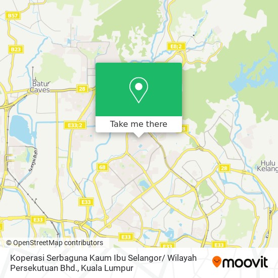 Peta Koperasi Serbaguna Kaum Ibu Selangor/ Wilayah Persekutuan Bhd.